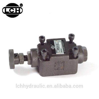 adjustable double one-way throttle check valve